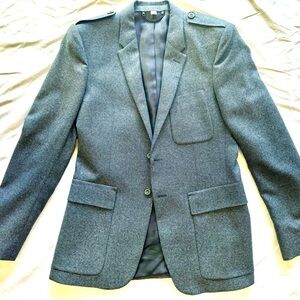 Blue Burberry Blazer  Pure Wool - Size 48 Euro size 38 US